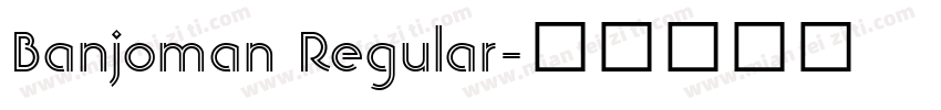 Banjoman Regular字体转换